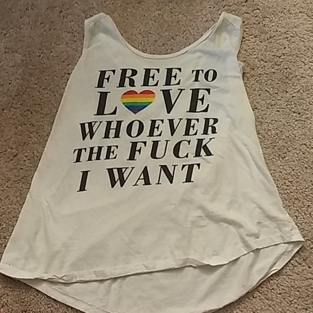 White tank top, women's.